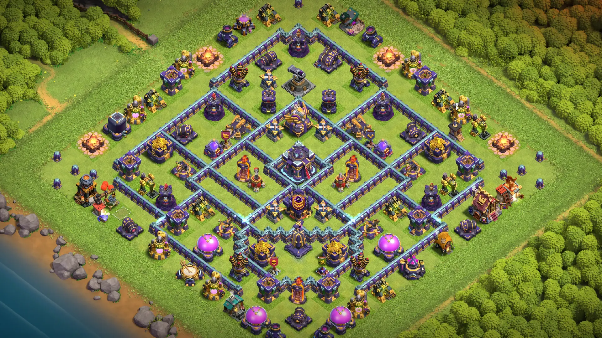 ตัวอย่างลิงก์จัดบ้าน 15 Clash of Clans
