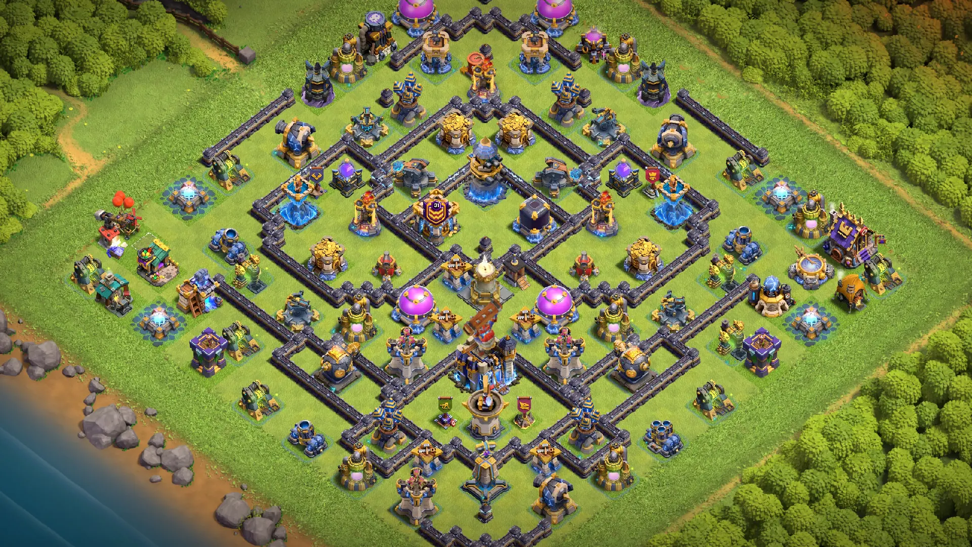 ตัวอย่างลิงก์จัดบ้าน 18 Clash of Clans