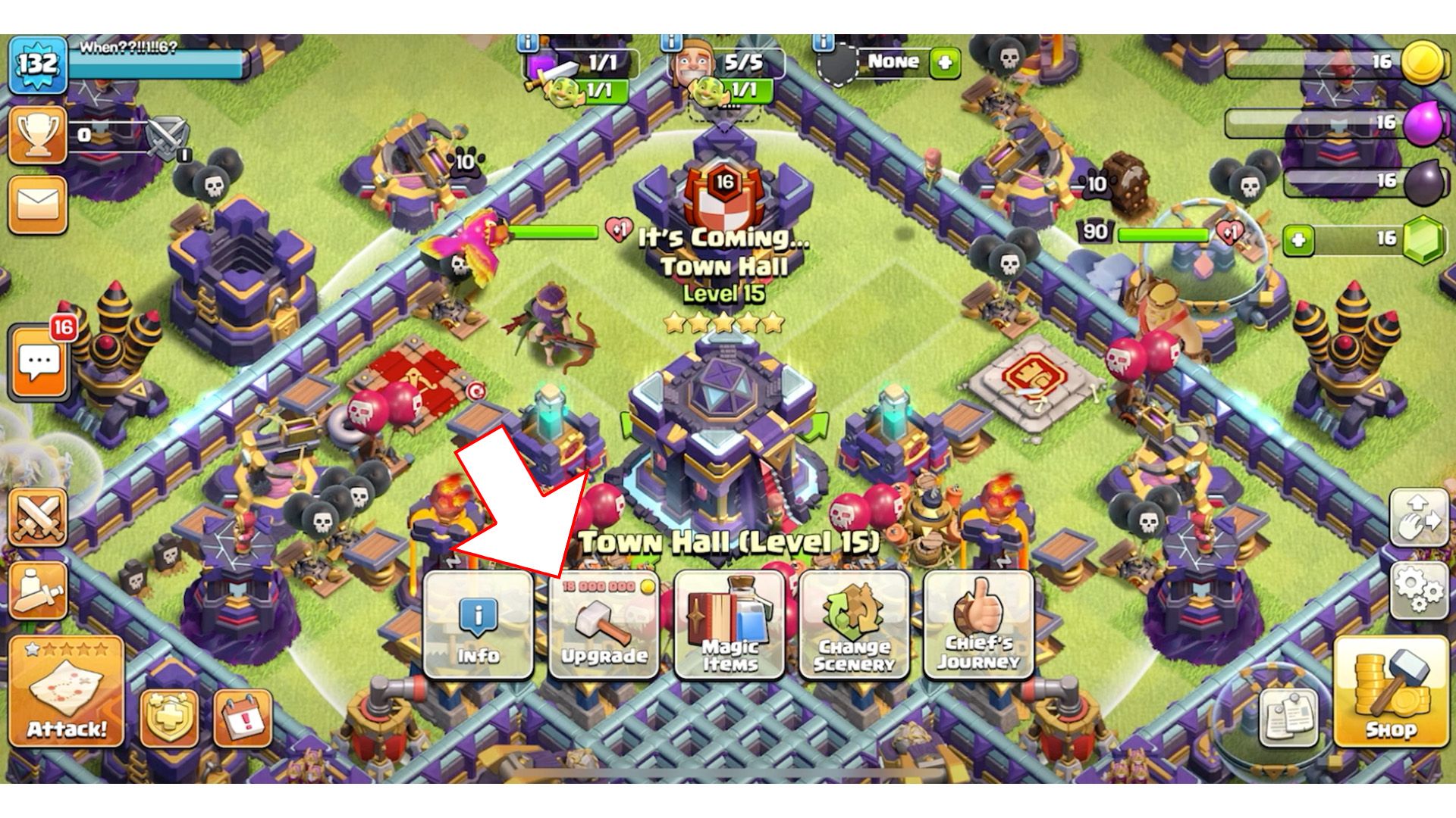 หรือว่าบ้าน 16 กำลังจะมา? - Clash of Clans