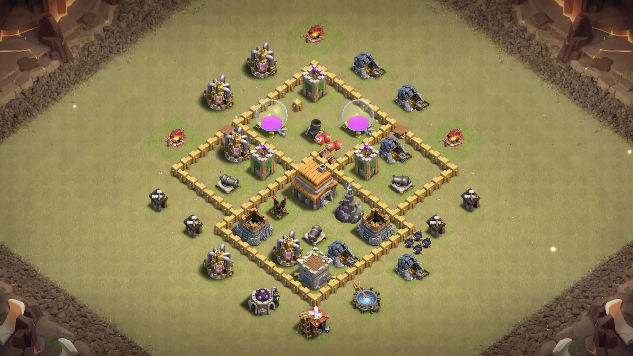จัดบ้าน 5 สายวอร์ ป้องกัน 2 ดาว #2 - Clash of Clans