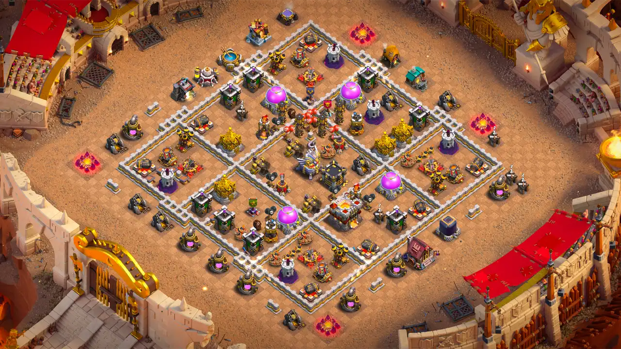 จัดบ้าน 11 สาย CWL ป้องกัน 3 ดาว #5 ลาวาฮาวด์มุมอ่อนแรง กำแพงนอกจำกัดหอนรก ต้านกวาด 3 ดาว Clash of Clans 2026
