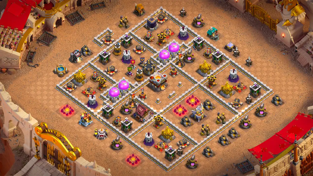 จัดบ้าน 11 Clash of Clans สายวอร์ ป้องกัน 2 ดาว มุมมองสอดแนม