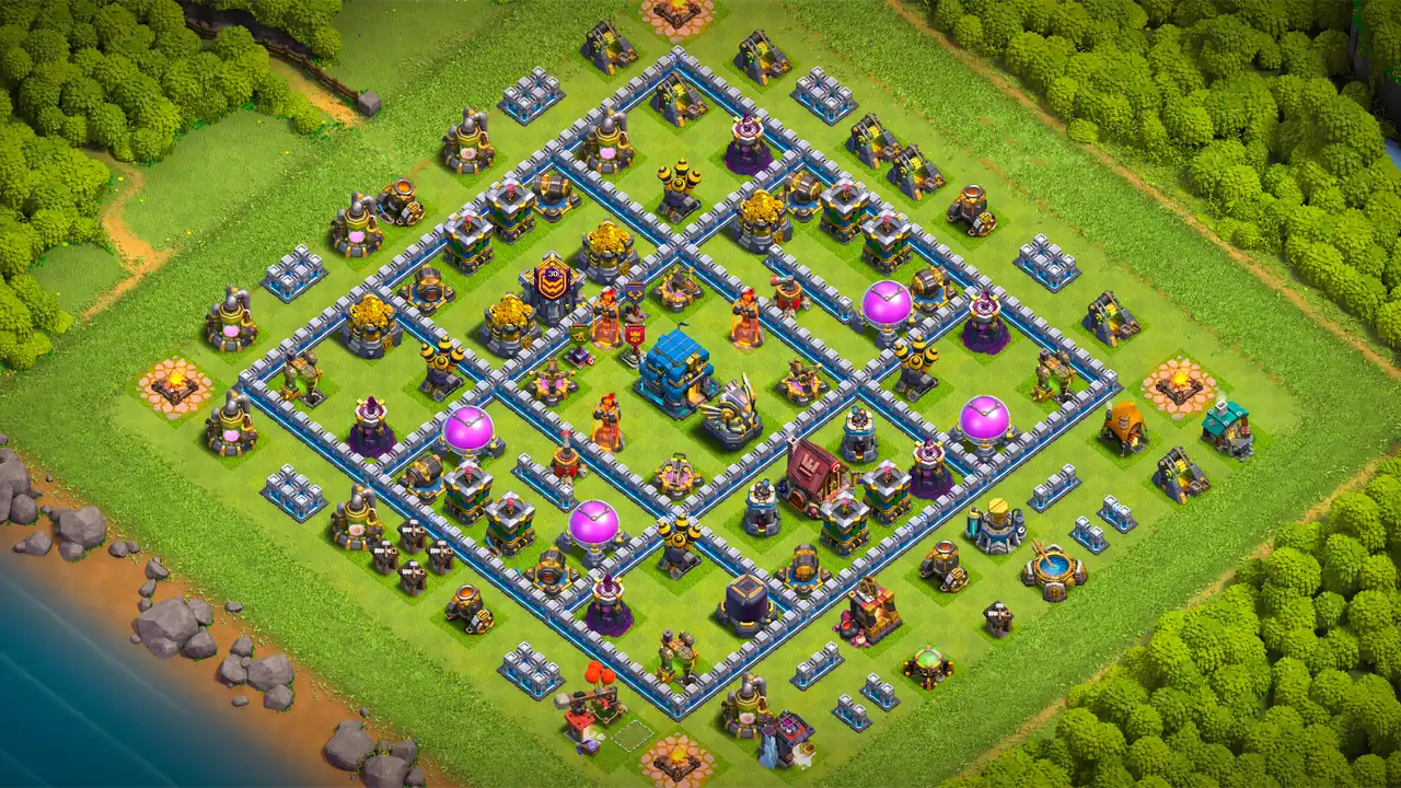 จัดบ้าน 12 Clash of Clans โหมดจัดอันดับ ป้องกัน 2 ดาว มุมมองสอดแนม
