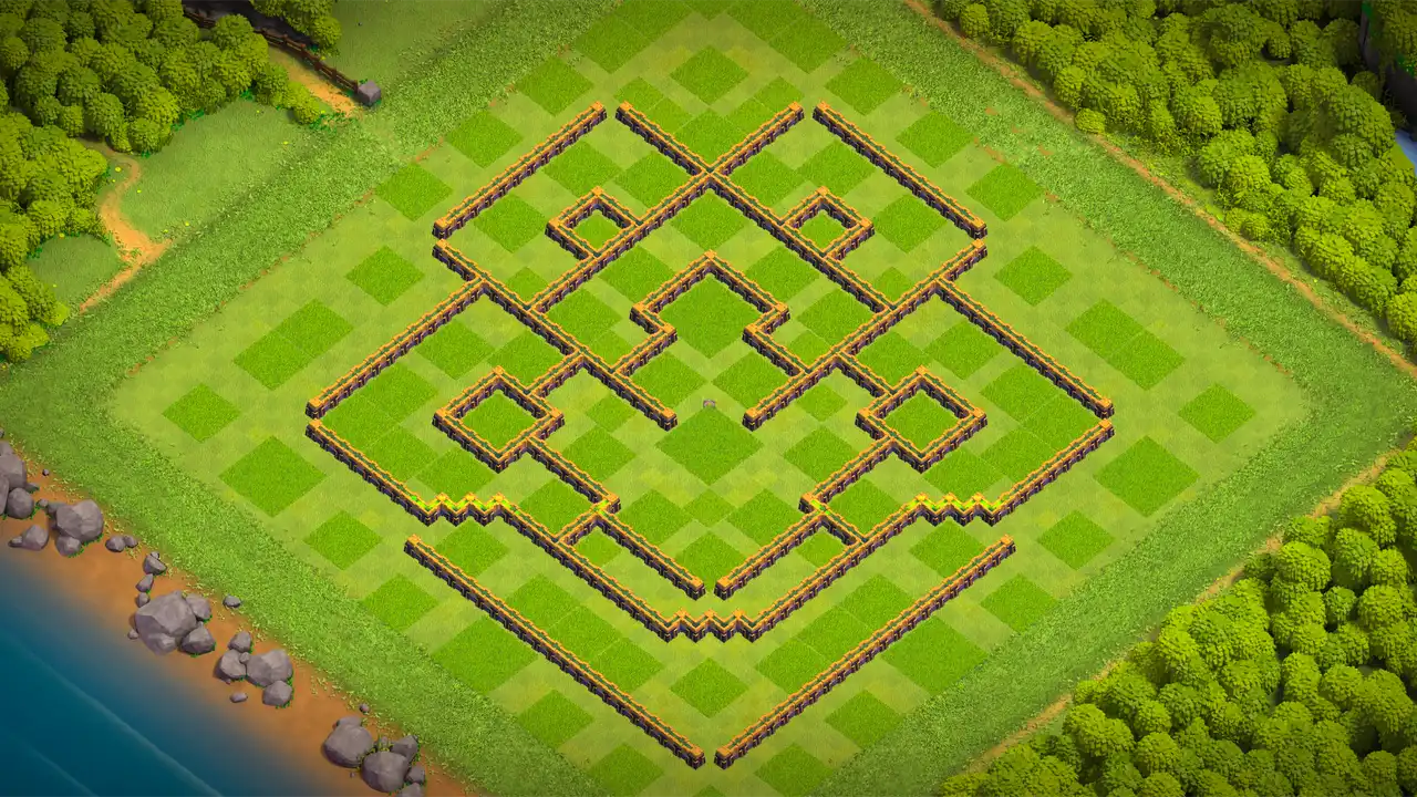 จัดบ้าน 14 Clash of Clans สายฟาร์ม ป้องกัน 2 ดาว มุมมองกำแพง