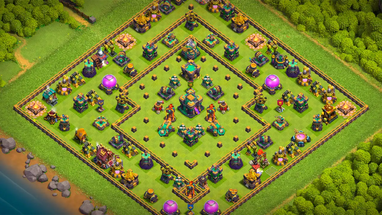 จัดบ้าน 14 Clash of Clans โหมดจัดอันดับ ป้องกัน 2 ดาว มุมมองสอดแนม