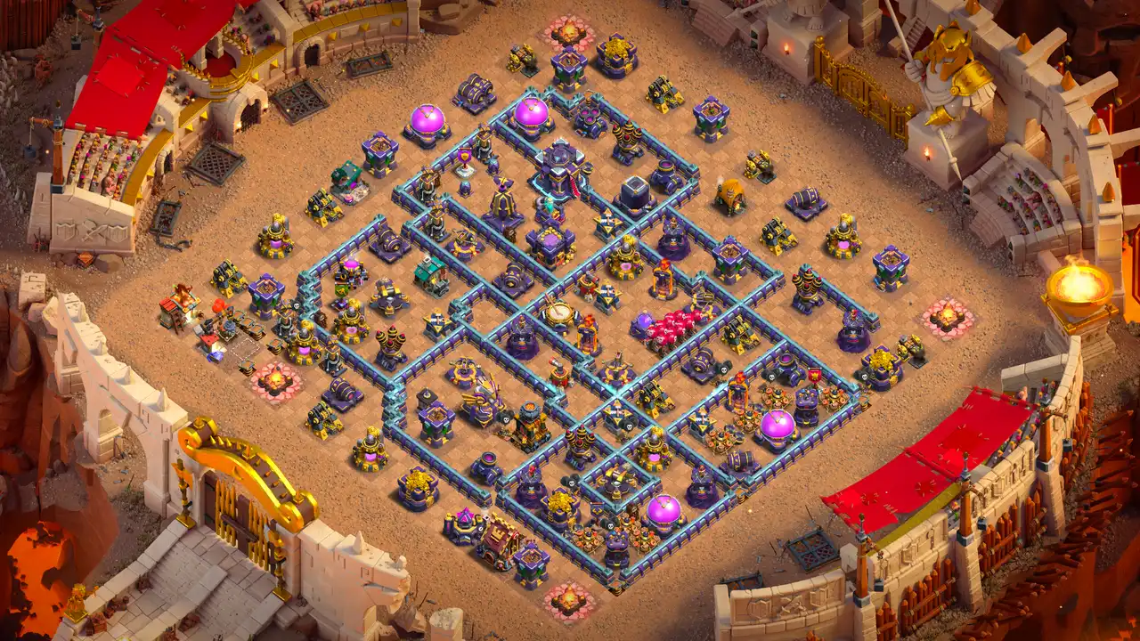 จัดบ้าน 15 สาย CWL ป้องกัน 3 ดาว #5 โซนล่อมังกร กับดักต้านแผ่นดินไหว หอนรกและลาวาฮาวด์ปกป้องแกนกลาง Clash of Clans 2026