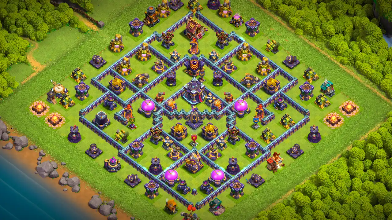 จัดบ้าน 15 Clash of Clans โหมดจัดอันดับ ป้องกัน 2 ดาว มุมมองสอดแนม
