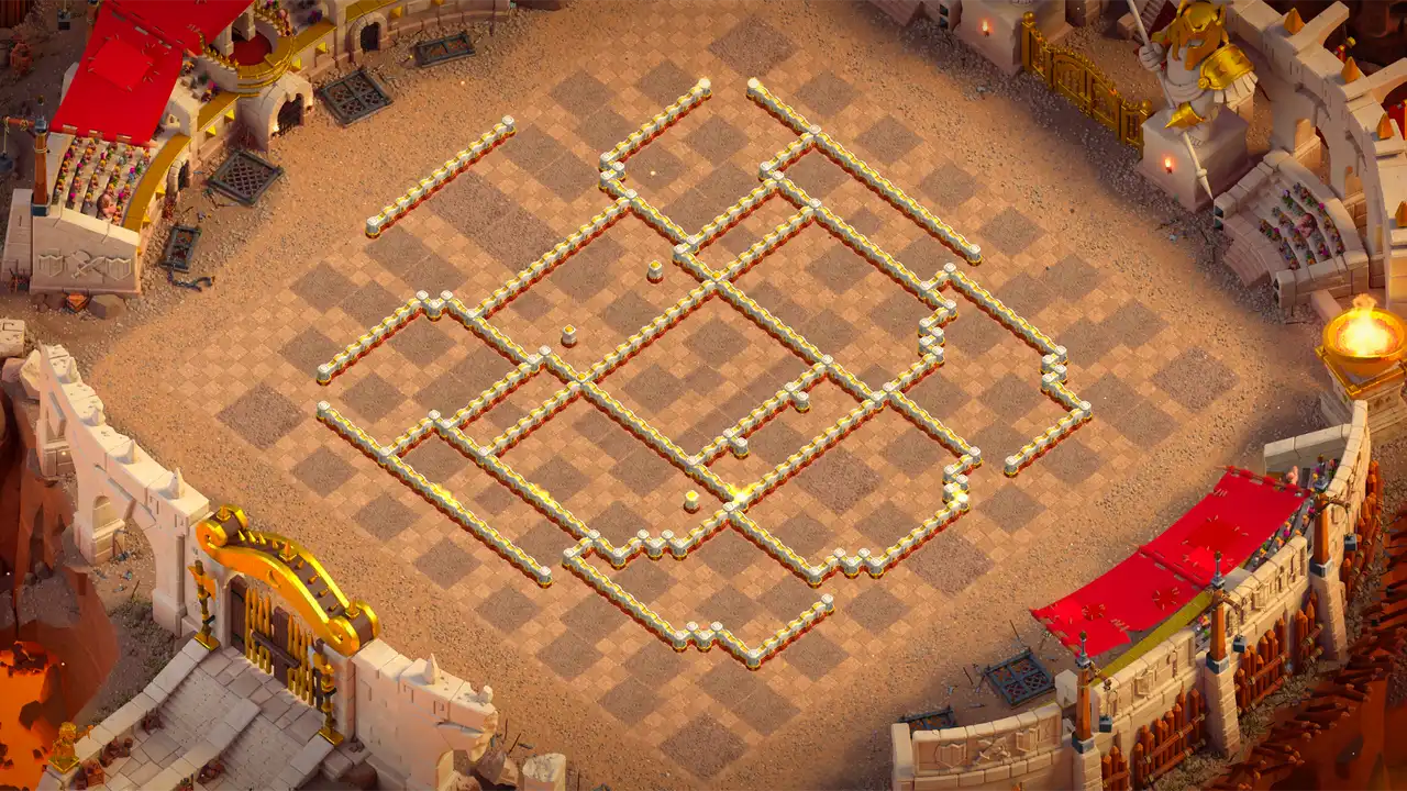 จัดบ้าน 16 Clash of Clans สายวอร์ลีก ป้องกัน 3 ดาว มุมมองสอดแนม