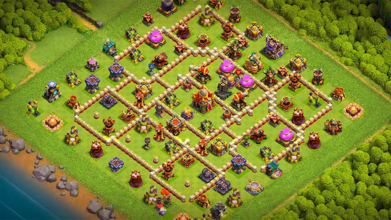 จัดบ้าน 16 Clash of Clans โหมดจัดอันดับ ป้องกัน 2 ดาว มุมมองสอดแนม