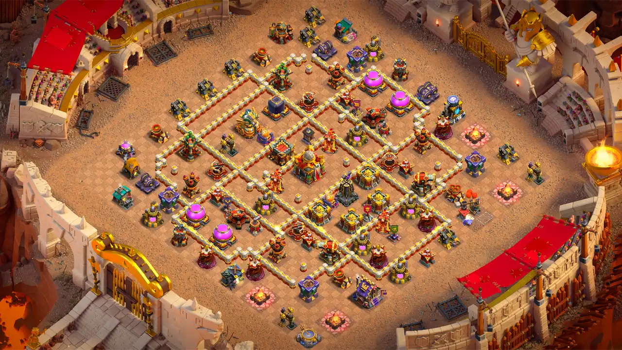 จัดบ้าน 16 Clash of Clans สายวอร์ ป้องกัน 2 ดาว มุมมองสอดแนม