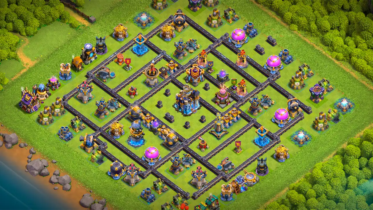 ตัวอย่างลิงก์จัดบ้าน 18 Clash of Clans