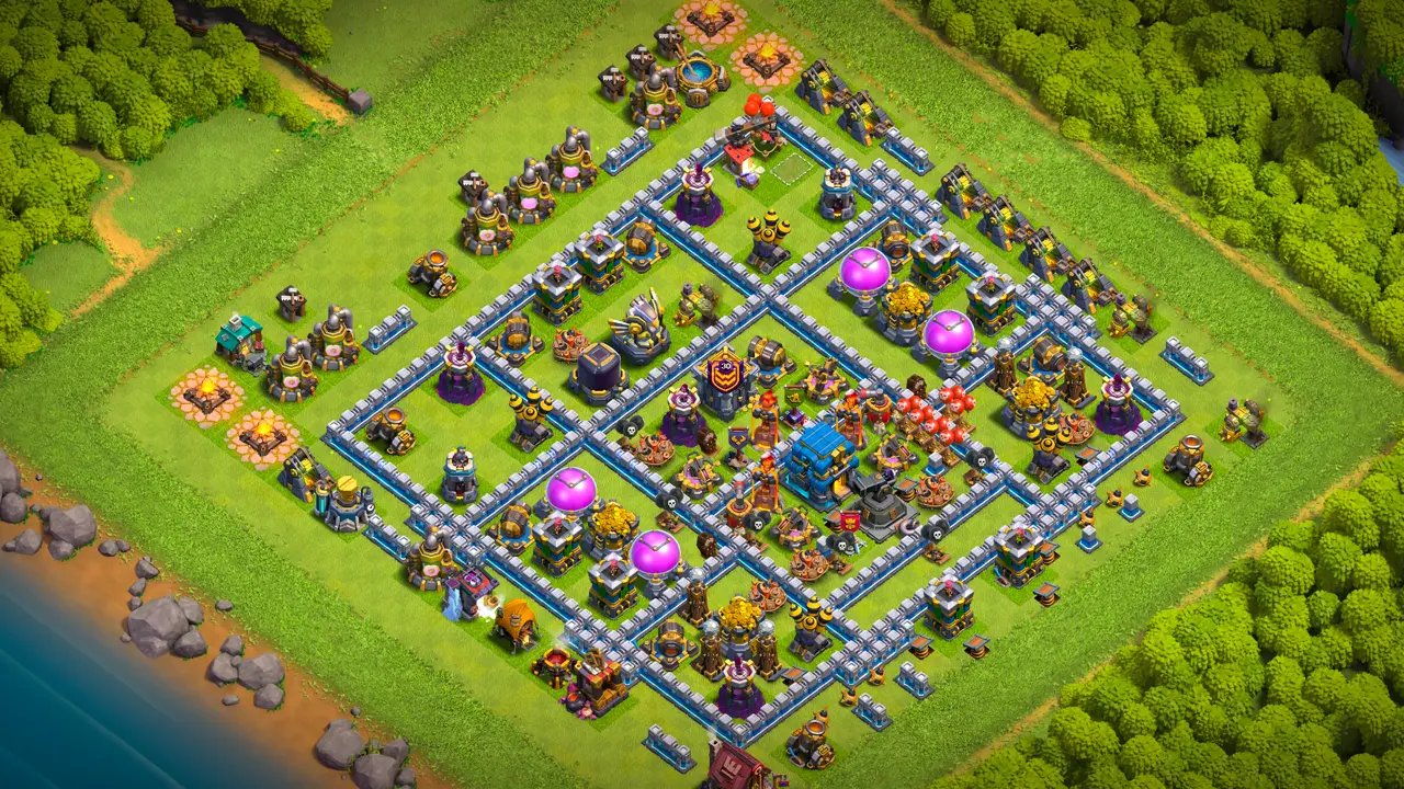 จัดบ้าน 12 โหมดจัดอันดับ พร้อมลิงก์จัดบ้านในเกม Clash of Clans ป้องกัน 3 ดาว เครื่องพิฆาตผู้กล้า โซนว่างทุกฝั่ง
