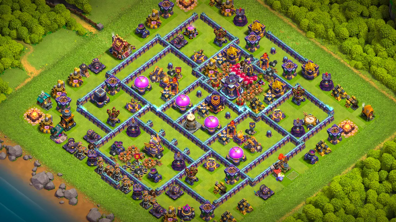 จัดบ้าน 15 โหมดจัดอันดับ พร้อมลิงก์จัดบ้านในเกม Clash of Clans ป้องกัน 3 ดาว เทียนไขไฟร้อนแรง เทสล่าและกับดักโครงกระดูกสกัดควีนชาร์จ