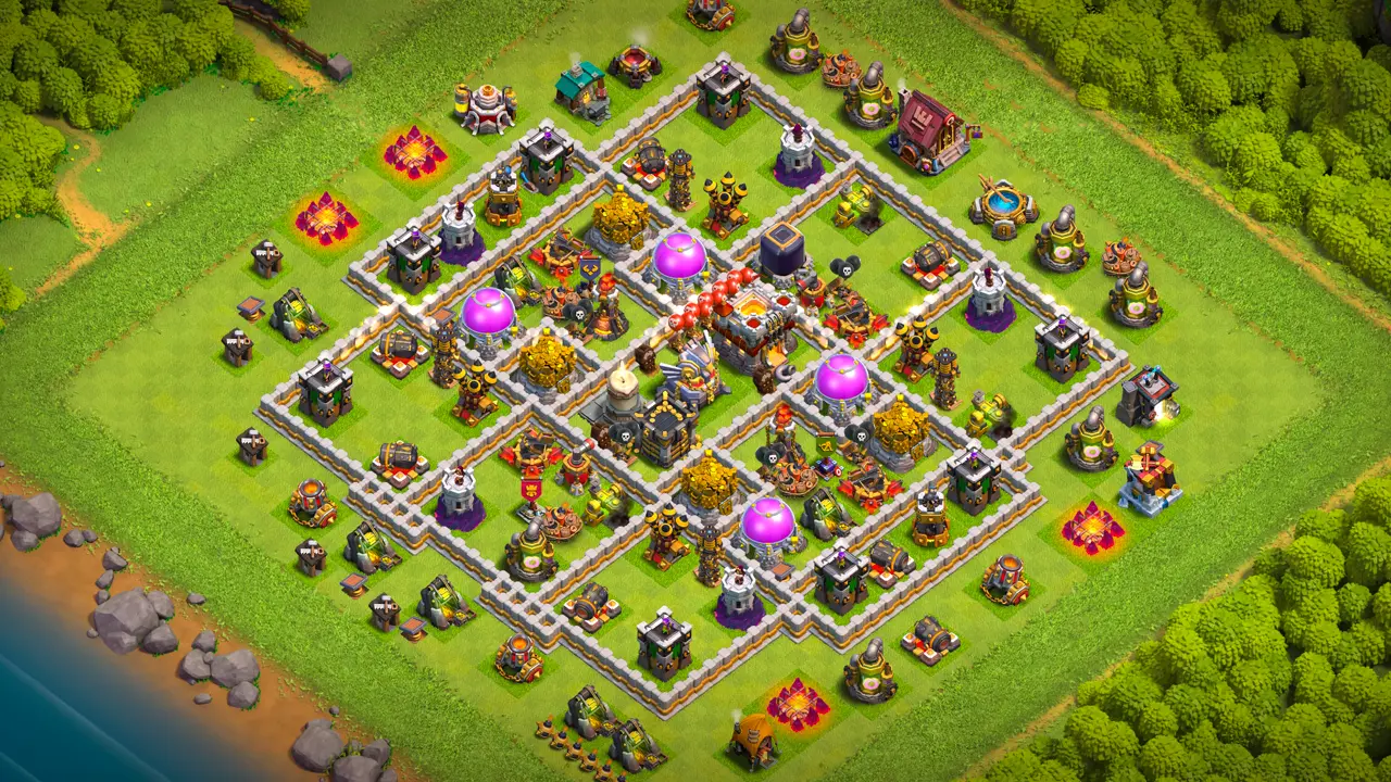 จัดบ้าน 11 สายฟาร์ม พร้อมลิงก์จัดบ้านในเกม Clash of Clans ป้องกัน 2 ดาว เทียนไขไฟร้อนแรง คลังทรัพยากรลึกกระจายตัว ขวานต้านก็อบลิน