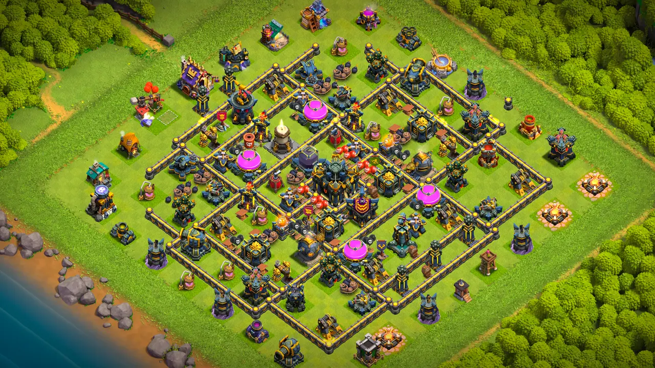 จัดบ้าน 17 สายฟาร์ม พร้อมลิงก์จัดบ้านในเกม Clash of Clans ป้องกัน 2 ดาว เทียนไขไฟร้อนแรง คลังทรัพยากรในฐาน ต้องเปิดกำแพงหลายชั้น