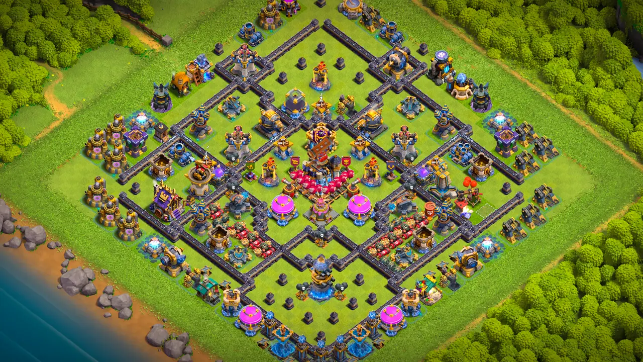 จัดบ้าน 18 ลีกตำนาน พร้อมลิงก์จัดบ้านในเกม Clash of Clans ป้องกัน 2 ดาว เครื่องยิงเค้กกลางฐาน รับมือสูตรโจมตียอดนิยม