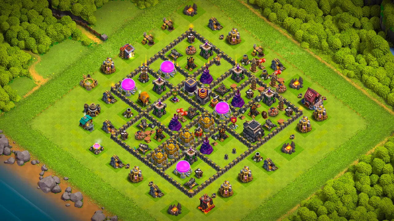 จัดบ้าน 9 โหมดจัดอันดับ พร้อมลิงก์จัดบ้านในเกม Clash of Clans ป้องกัน 3 ดาว เทสล่ารับมือควีนชาร์จ กับดักอากาศดักโกเล็มแม่มดเปกก้าและลาวาลูน